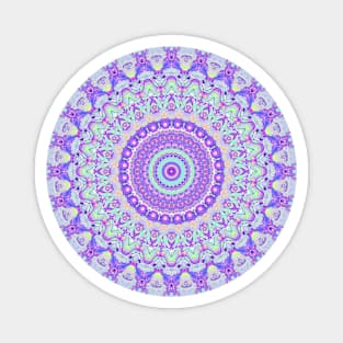 Funky Purple Mandala Magnet